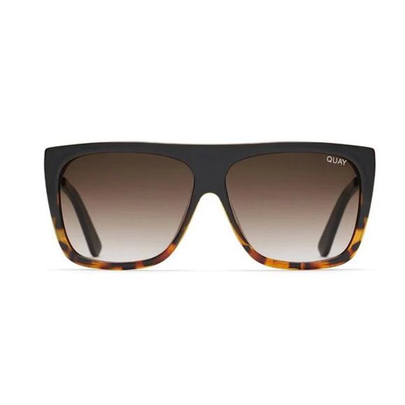 Quay Australia Sunglasses X Desi Perkins OTL II Black Tort/Brown Fade - Picture 1 of 8
